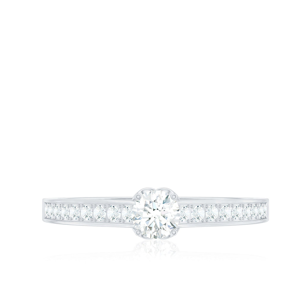 Minimal Round Diamond Promise Ring