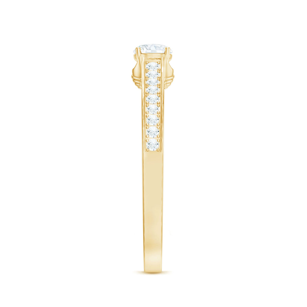 Minimal Round Diamond Promise Ring
