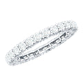 Trellis Set Moissanite Full Eternity Band Ring