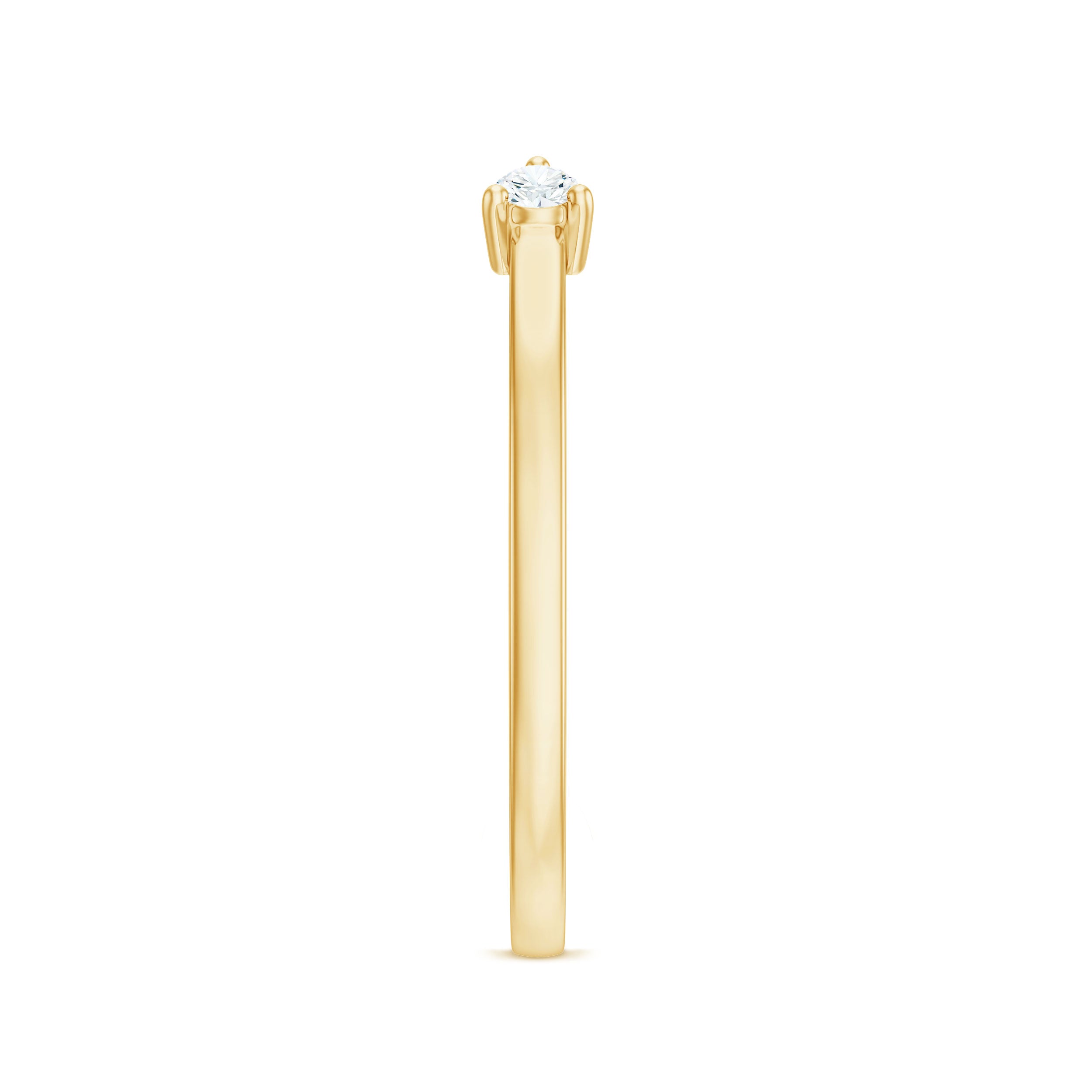 Dainty Diamond Two Stone Cuff Ring in Gold