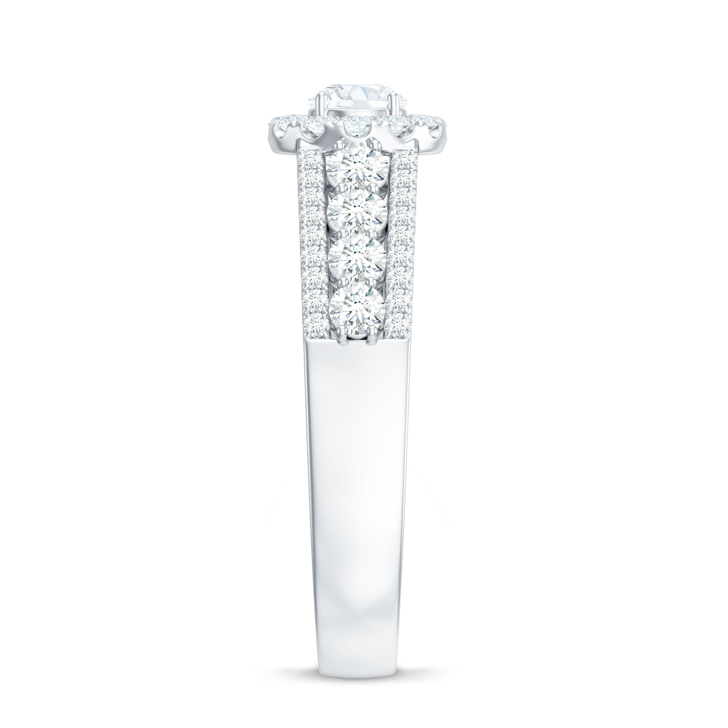 1.50 CT Zircon Statement Engagement Ring