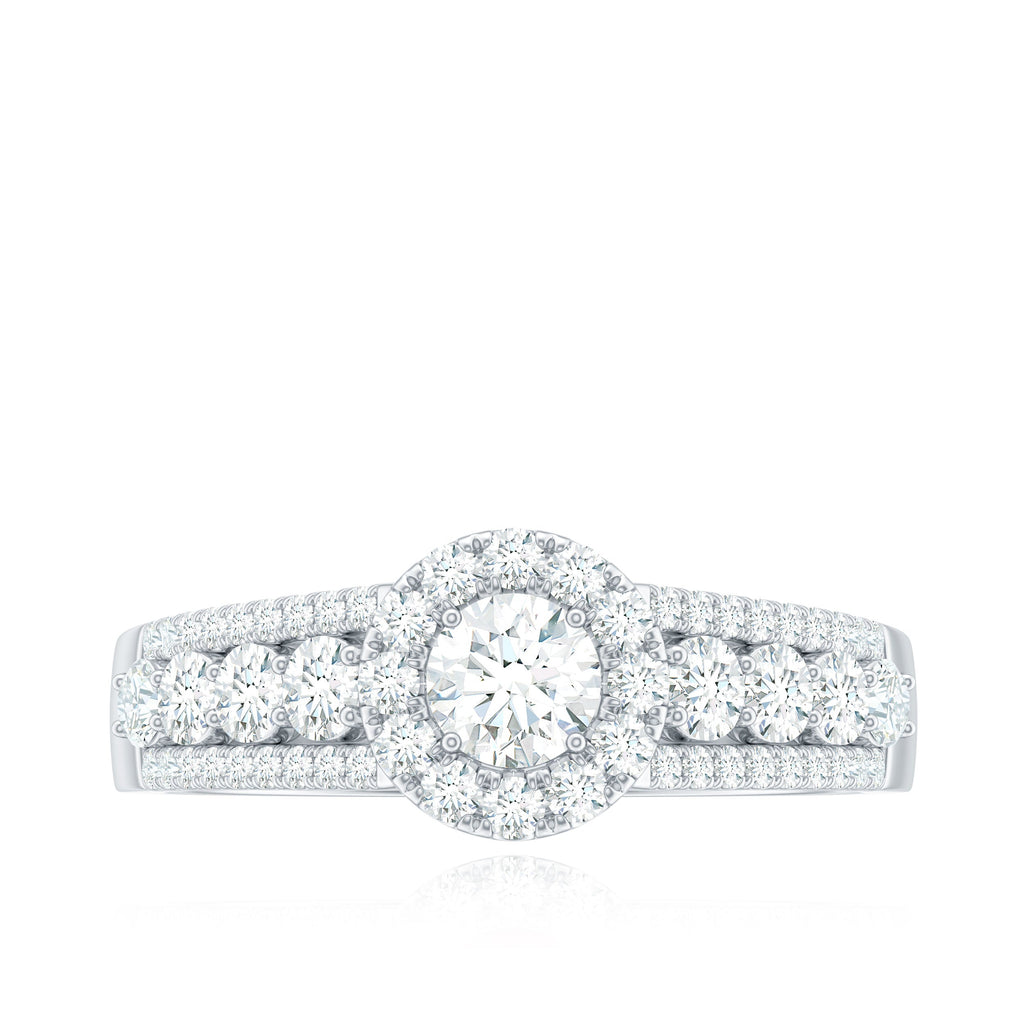 1.50 CT Zircon Statement Engagement Ring