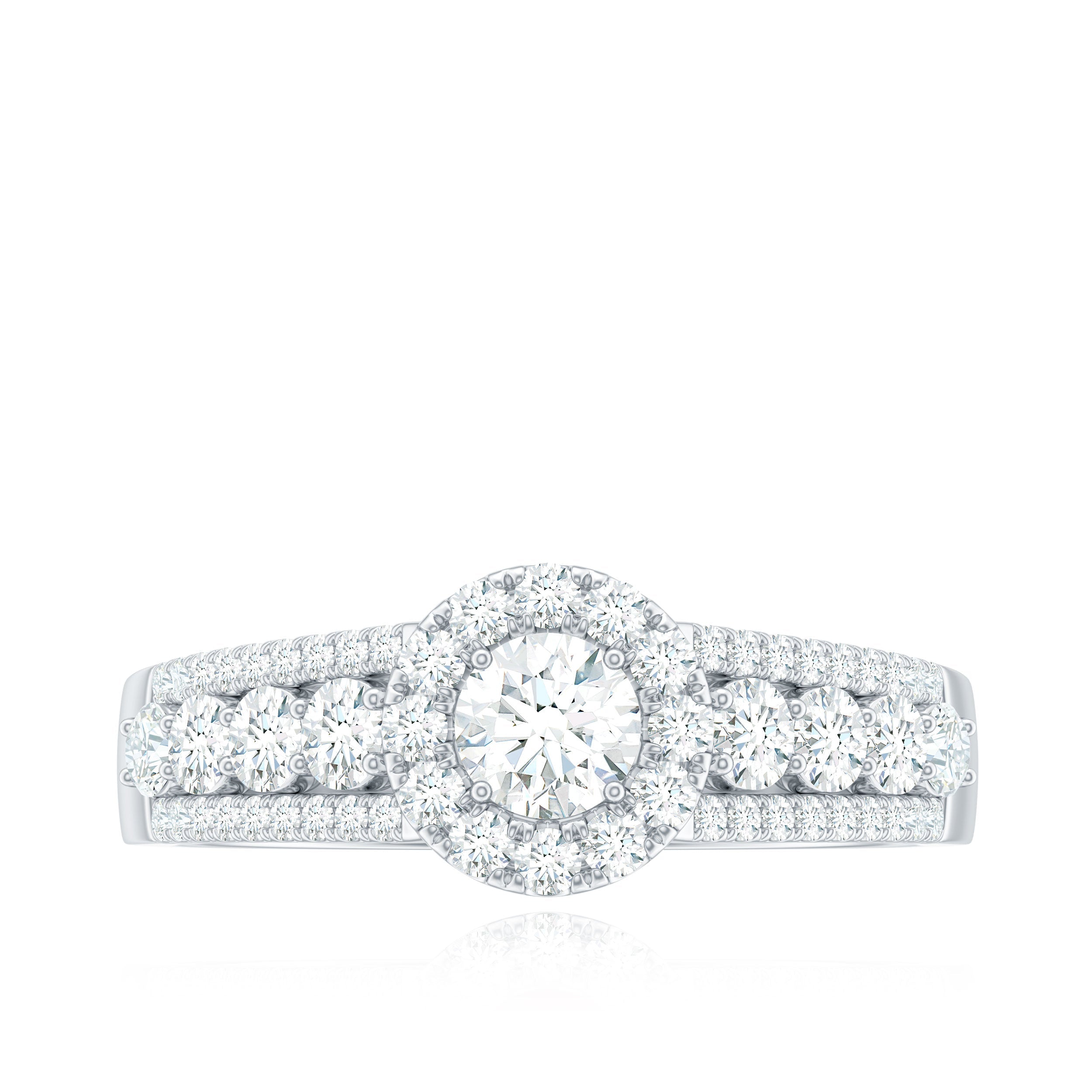 1.50 CT Zircon Statement Engagement Ring