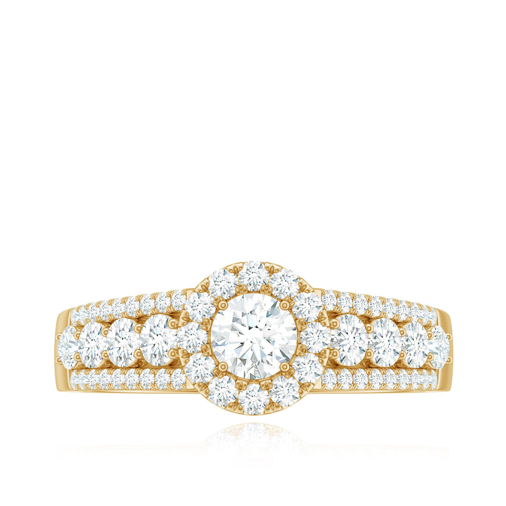 1.50 CT Zircon Statement Engagement Ring