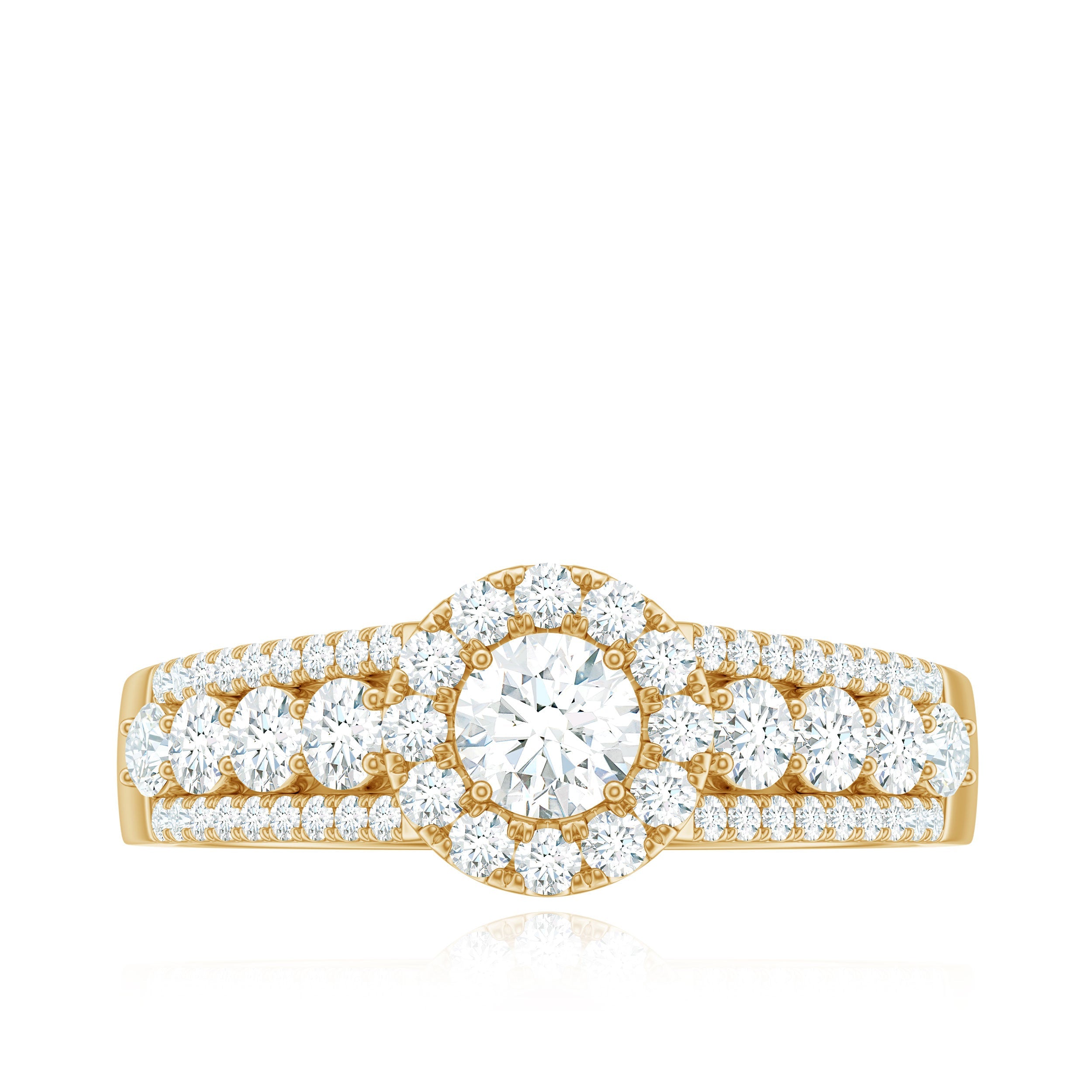 1.50 CT Zircon Statement Engagement Ring