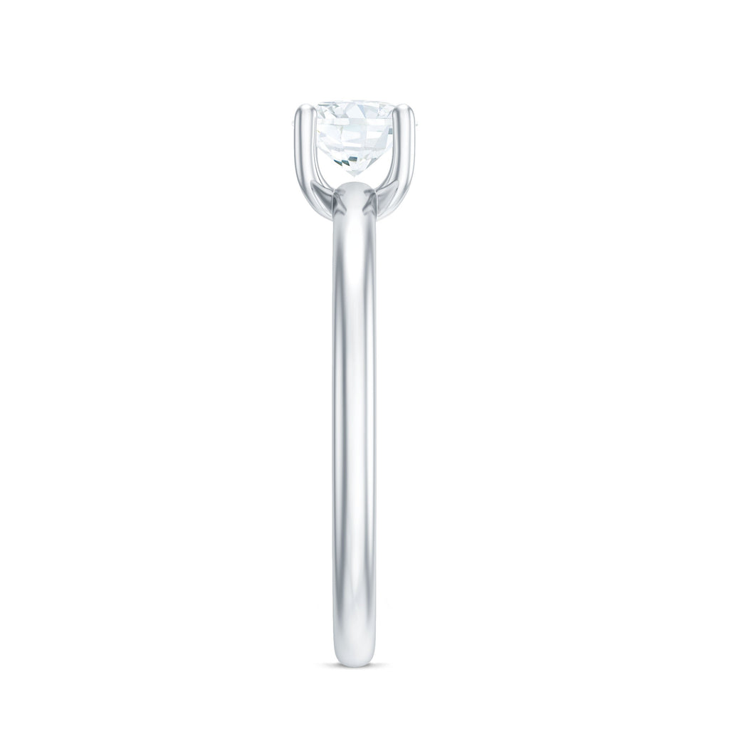 Certified 6 MM Moissanite Solitaire Promise Ring for Her