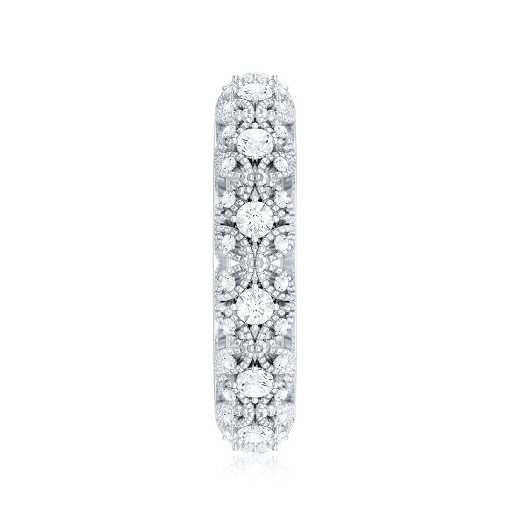Moissanite Vintage Antique Wedding Ring