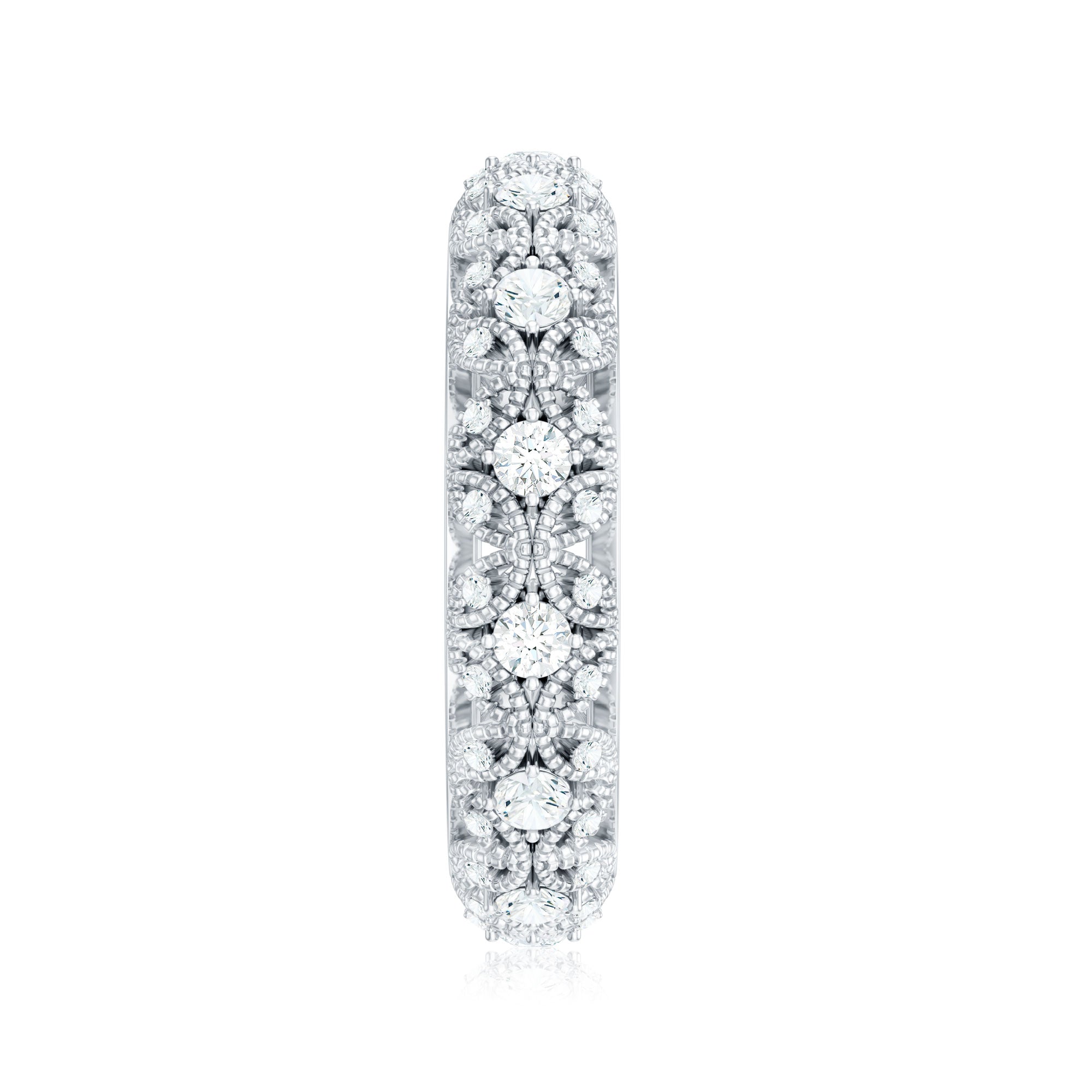 Moissanite Vintage Antique Wedding Ring