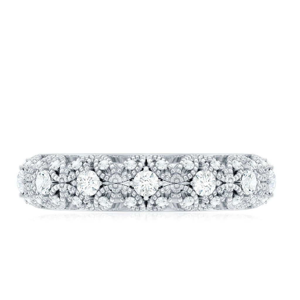 Moissanite Vintage Antique Wedding Ring