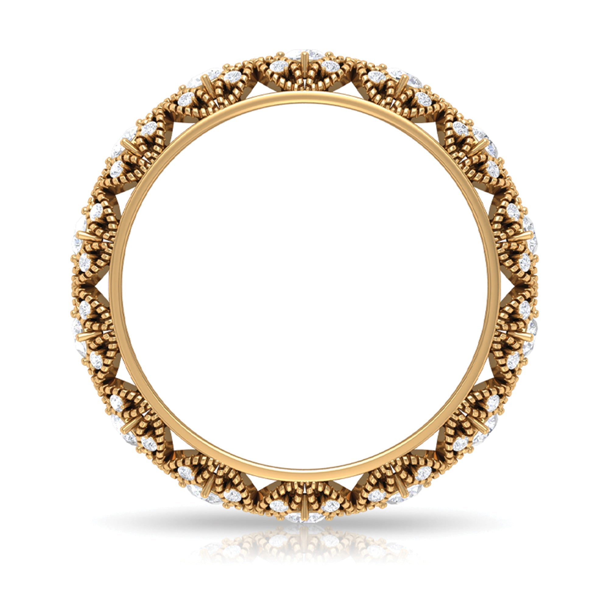 Moissanite Vintage Antique Wedding Ring