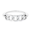 Contemporary Diamond Interlock Ring with Certificate