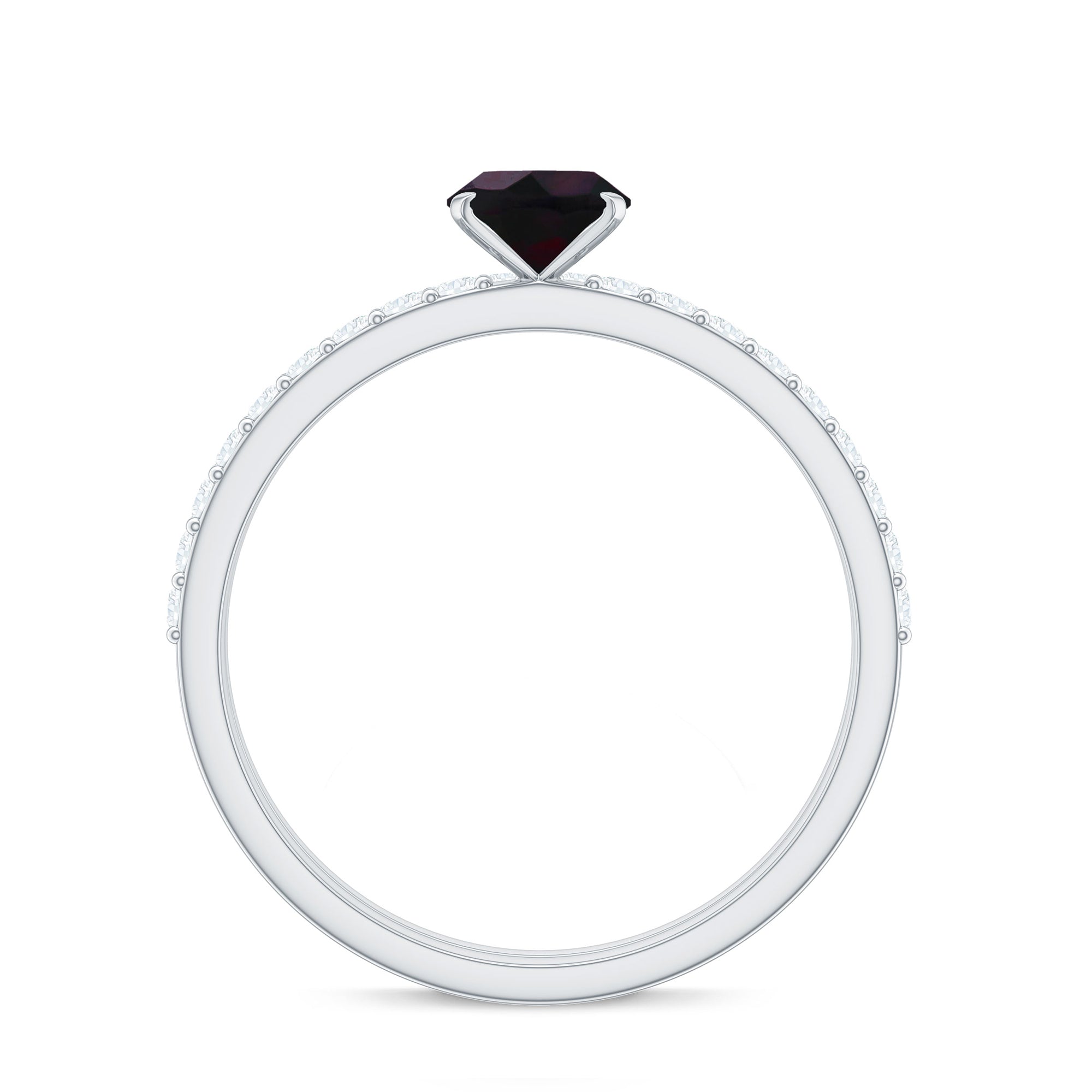 0.9 Carat Oval Cut Black Opal Wedding Ring Set With Diamond