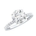 Brilliant Cut 8 MM Lab Grown Diamond Solitaire Engagement Ring