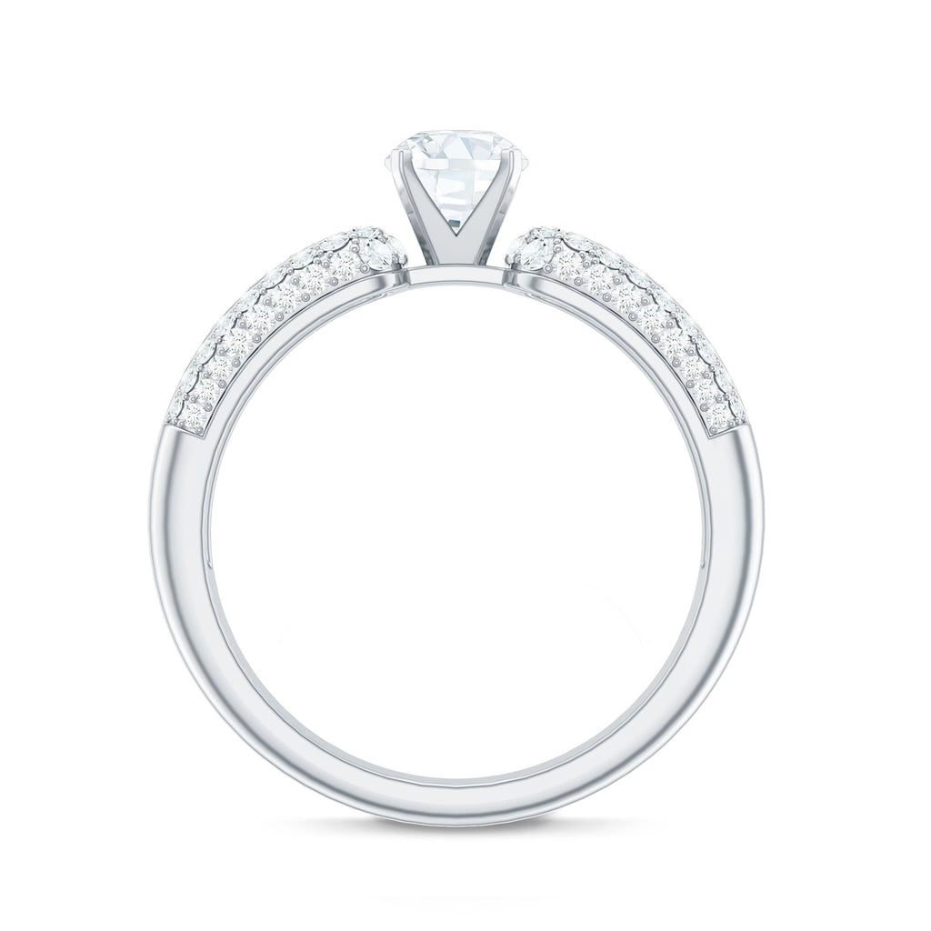 1.75 CT Cubic Zircon Statement Engagement Ring