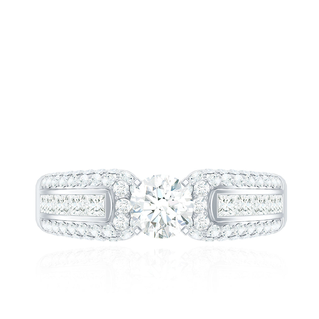 1.75 CT Cubic Zircon Statement Engagement Ring