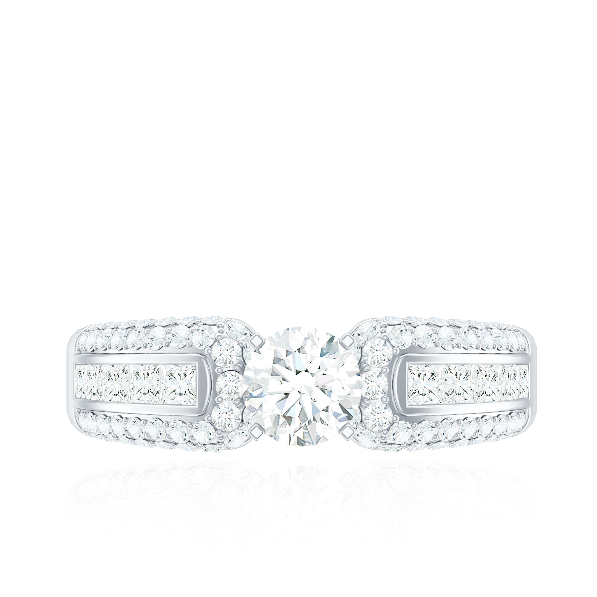 1.75 CT Cubic Zircon Statement Engagement Ring