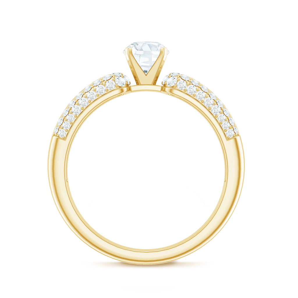 1.75 CT Cubic Zircon Statement Engagement Ring