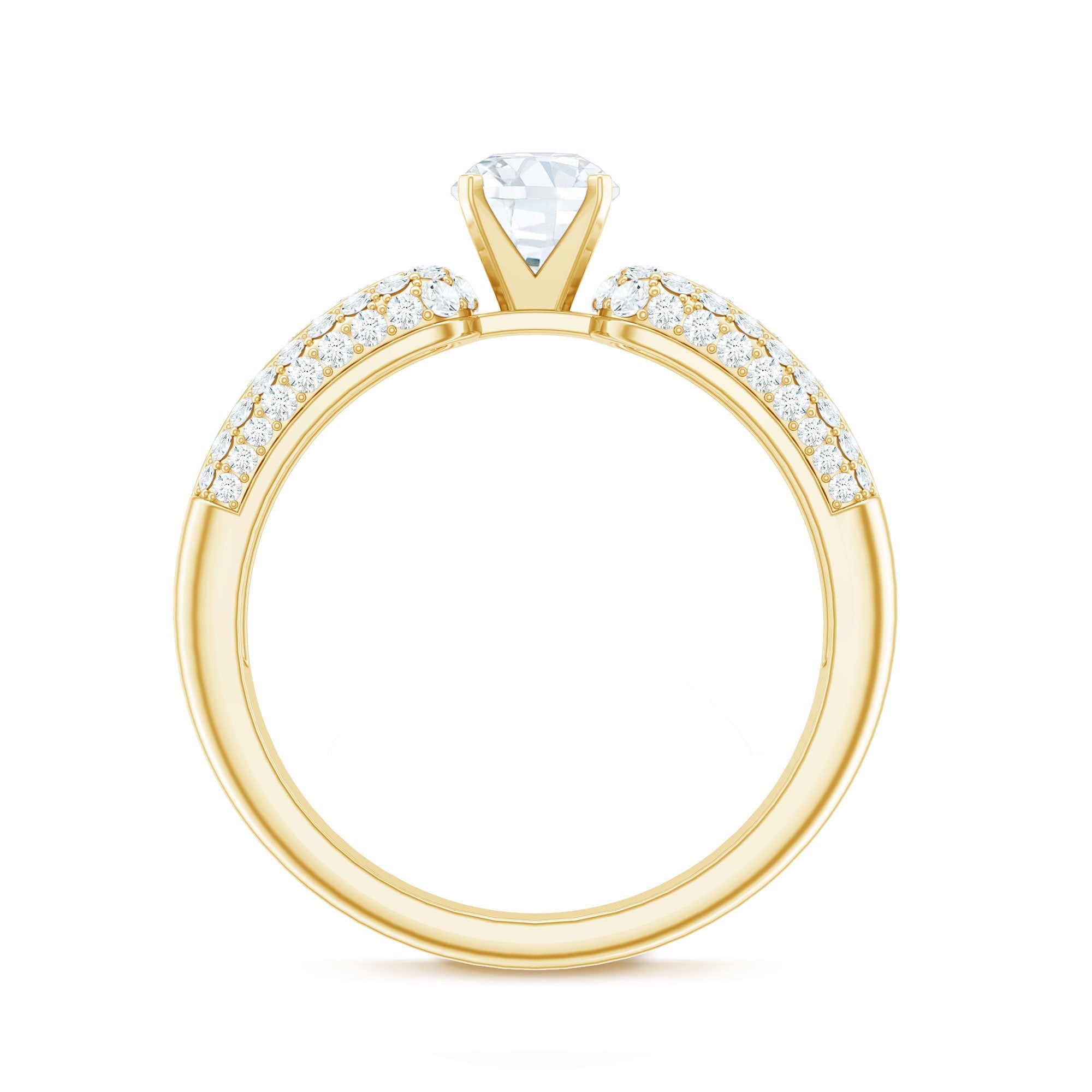1.75 CT Cubic Zircon Statement Engagement Ring