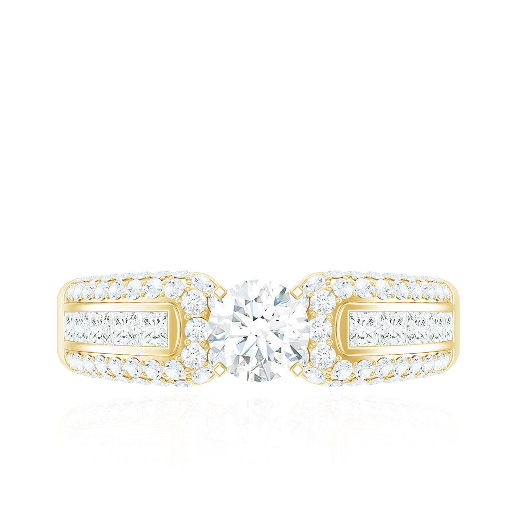 1.75 CT Cubic Zircon Statement Engagement Ring