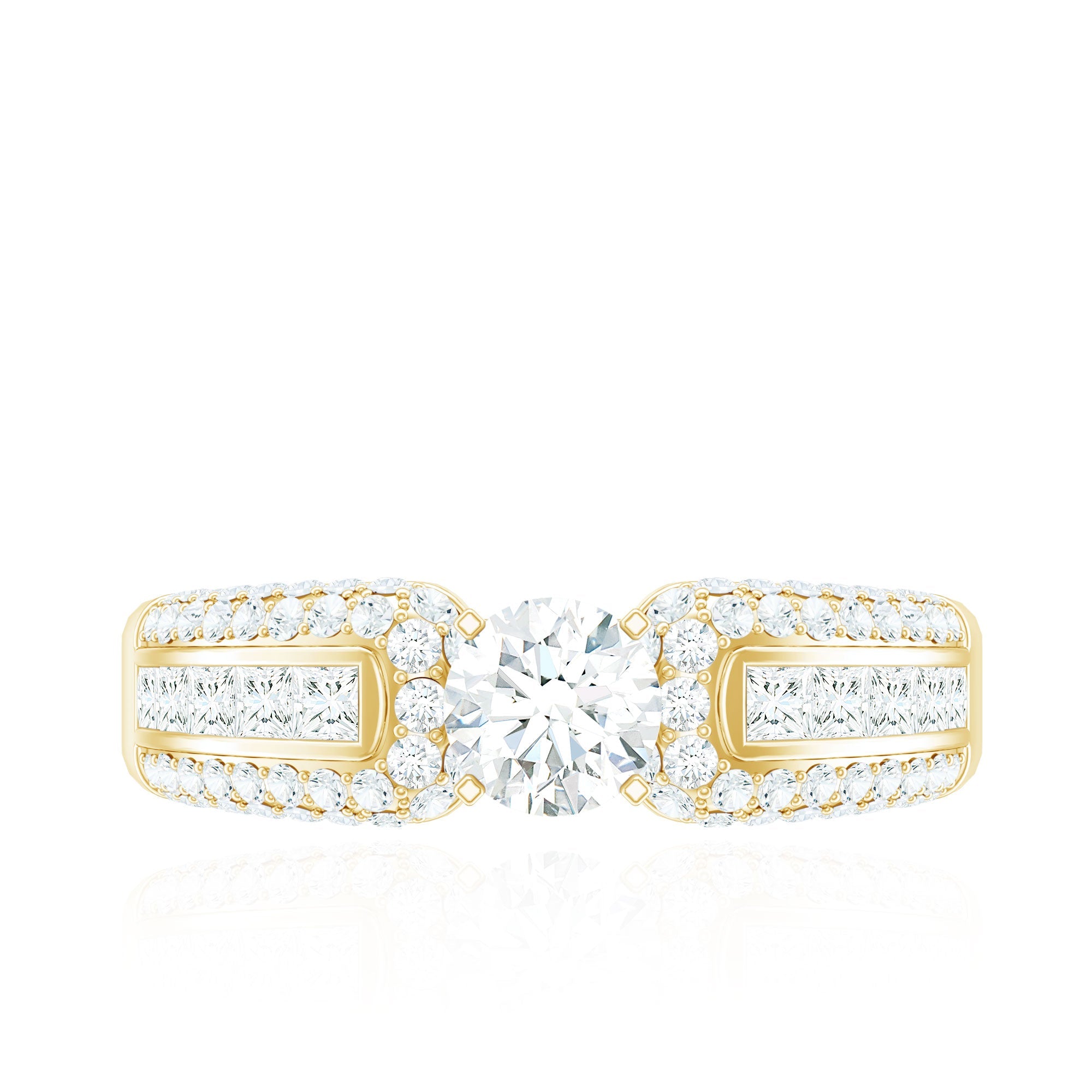 1.75 CT Cubic Zircon Statement Engagement Ring
