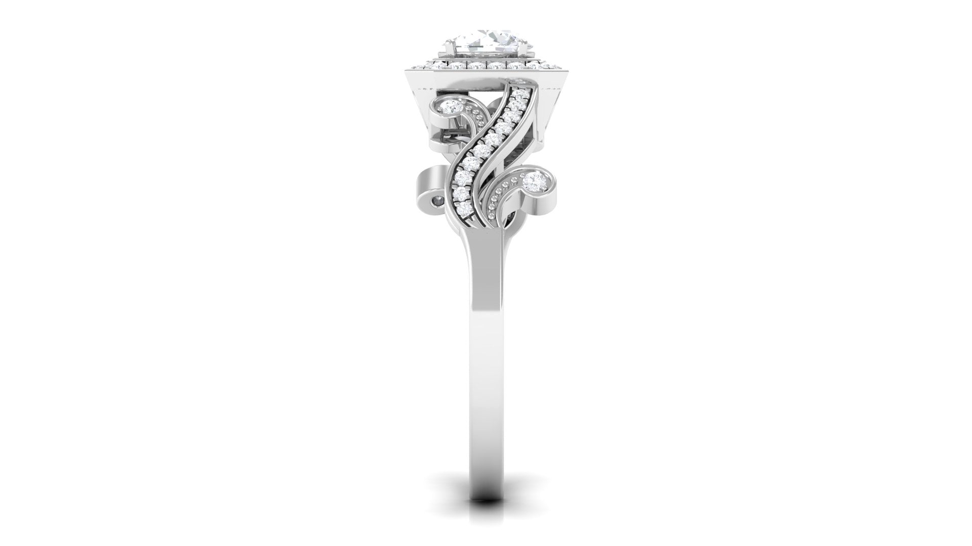0.75 CT Zircon Engagement Ring