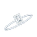 Baguette and Round Shape Diamond Dainty Ring