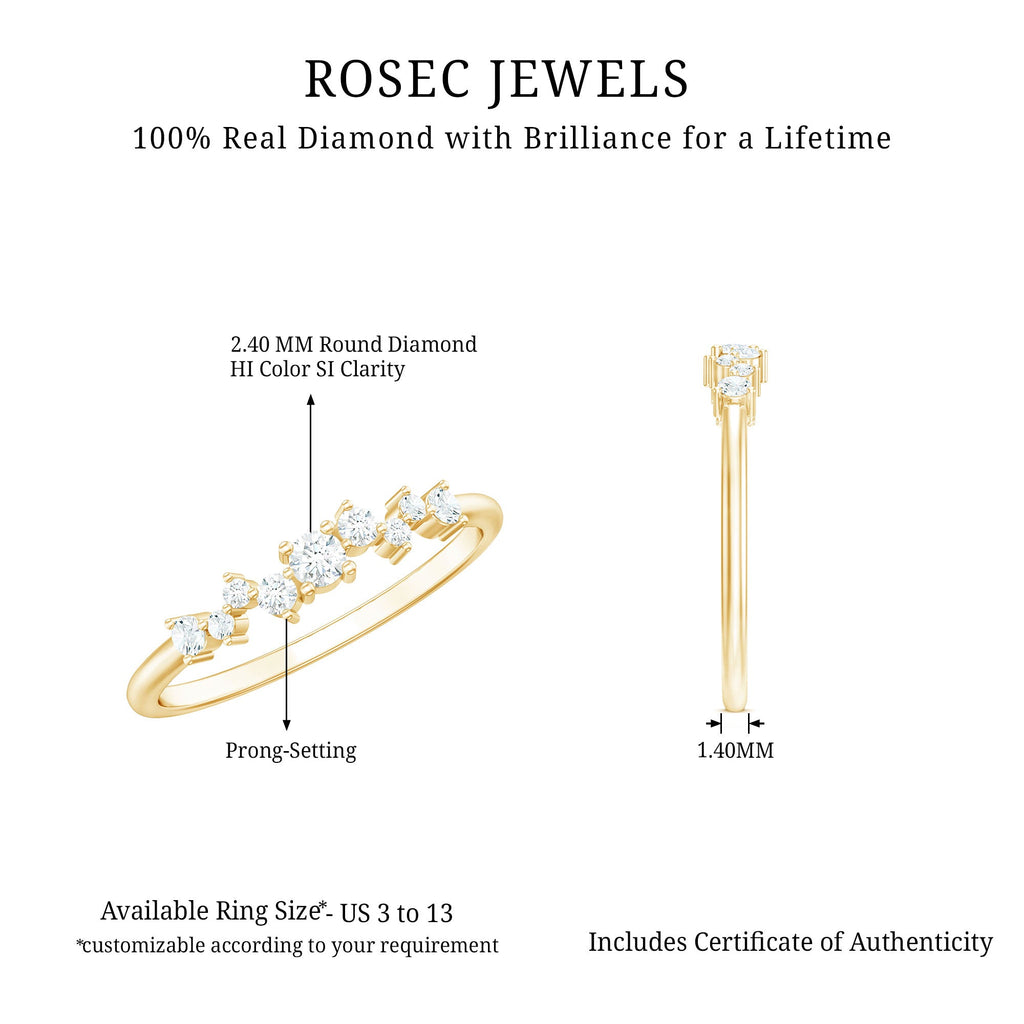 Brilliant Cut Diamond Wedding Band for Women