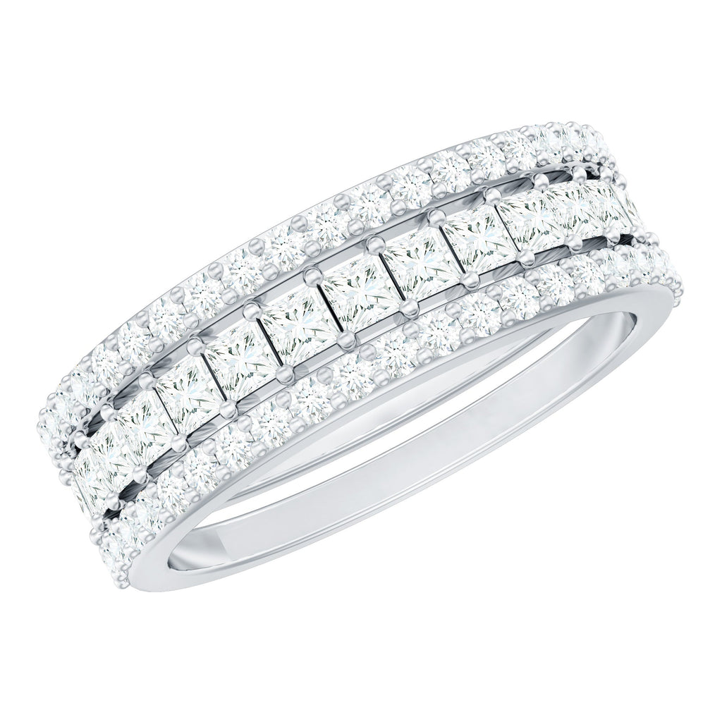 Zircon Stackable Band Ring Set of 3