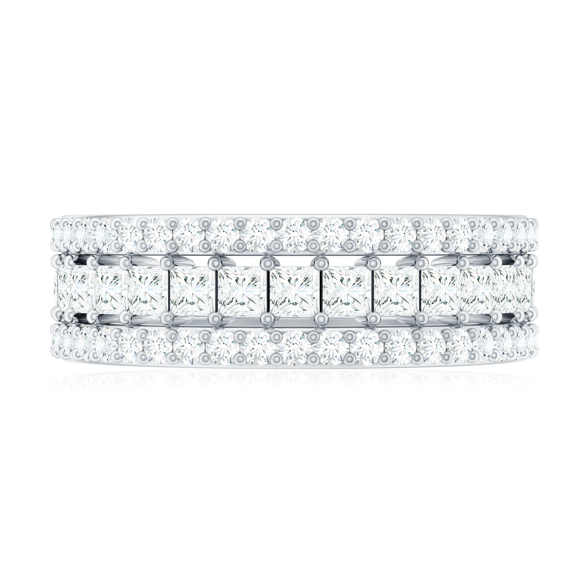 Zircon Stackable Band Ring Set of 3