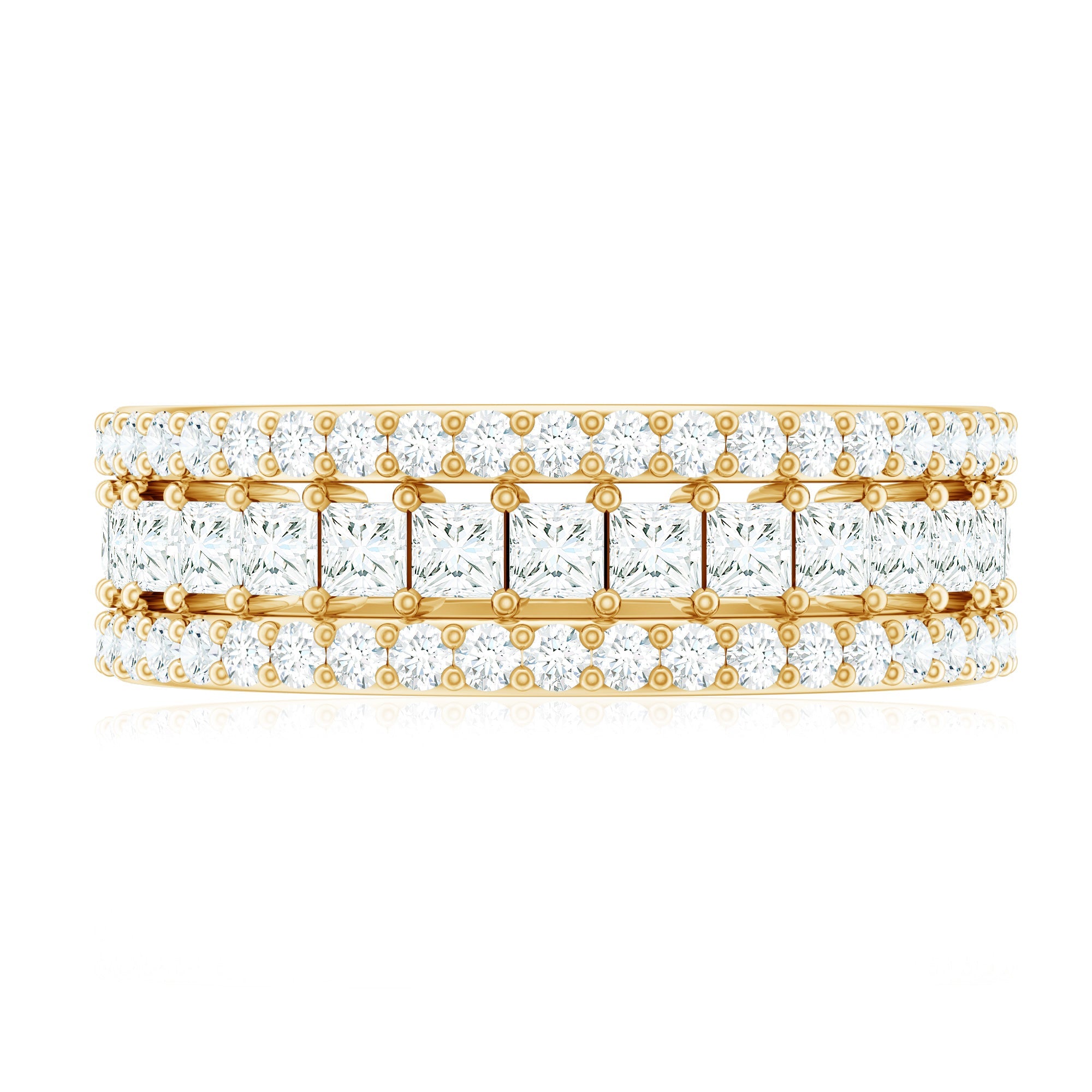 Zircon Stackable Band Ring Set of 3