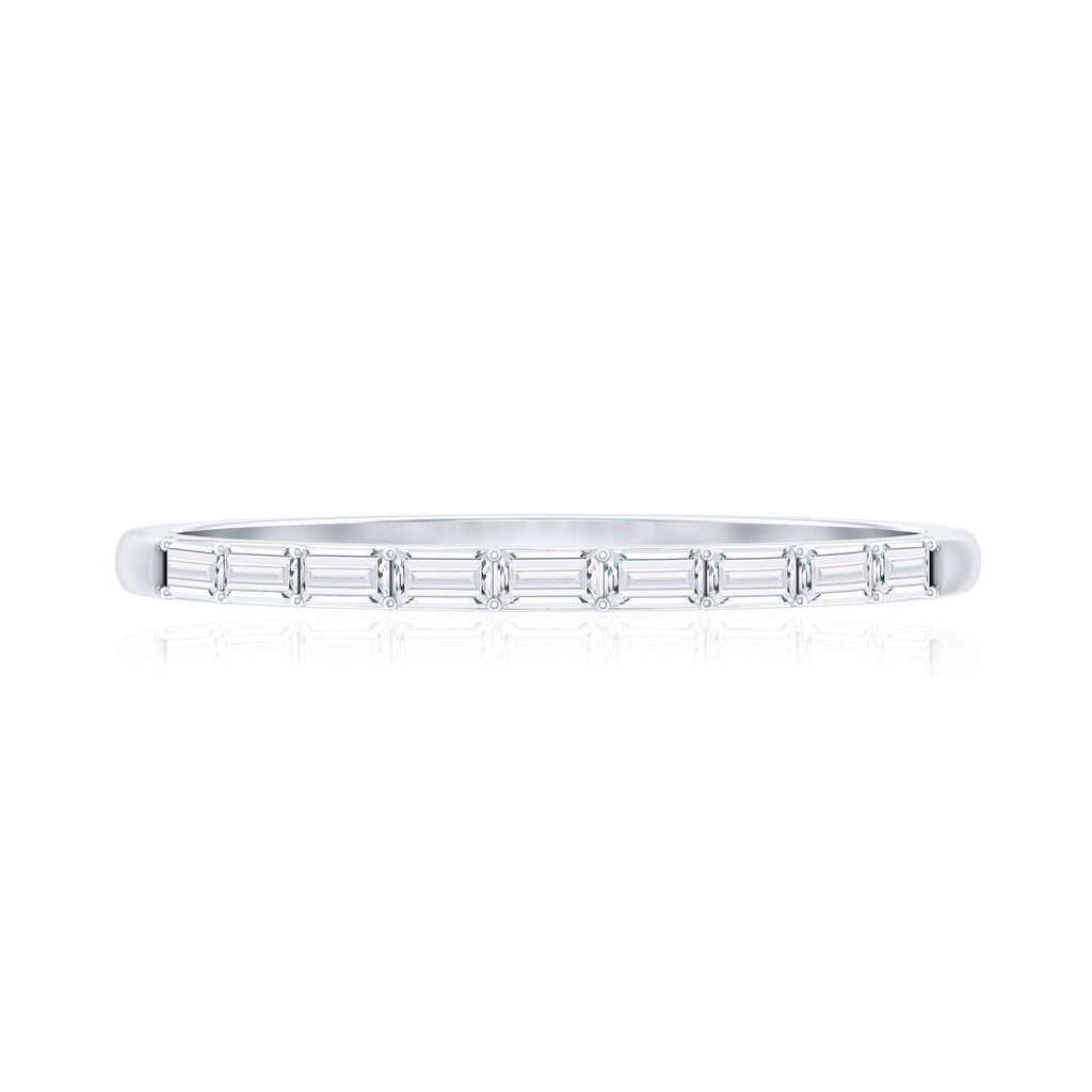 Baguette Diamond East West Stackable Ring