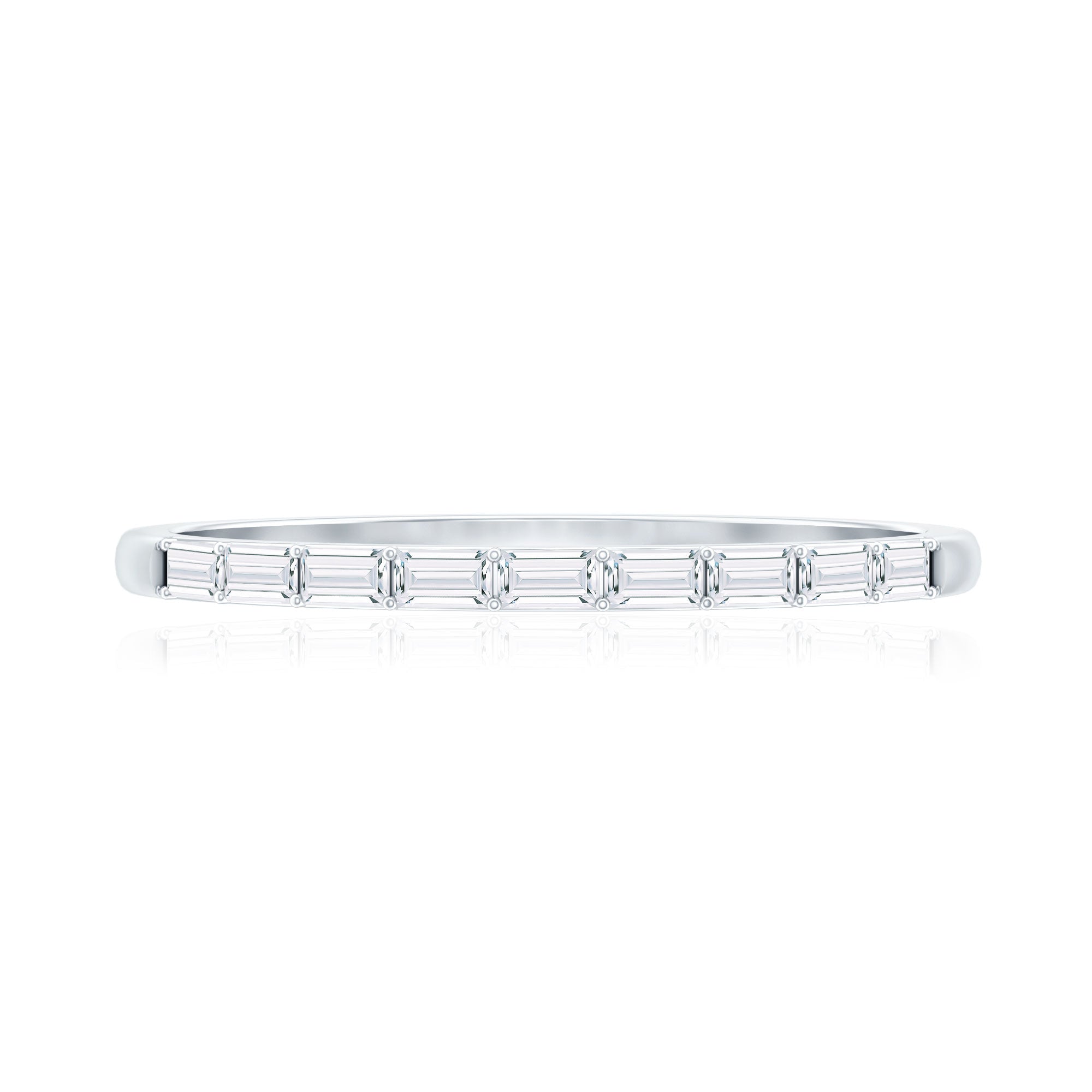 Baguette Diamond East West Stackable Ring