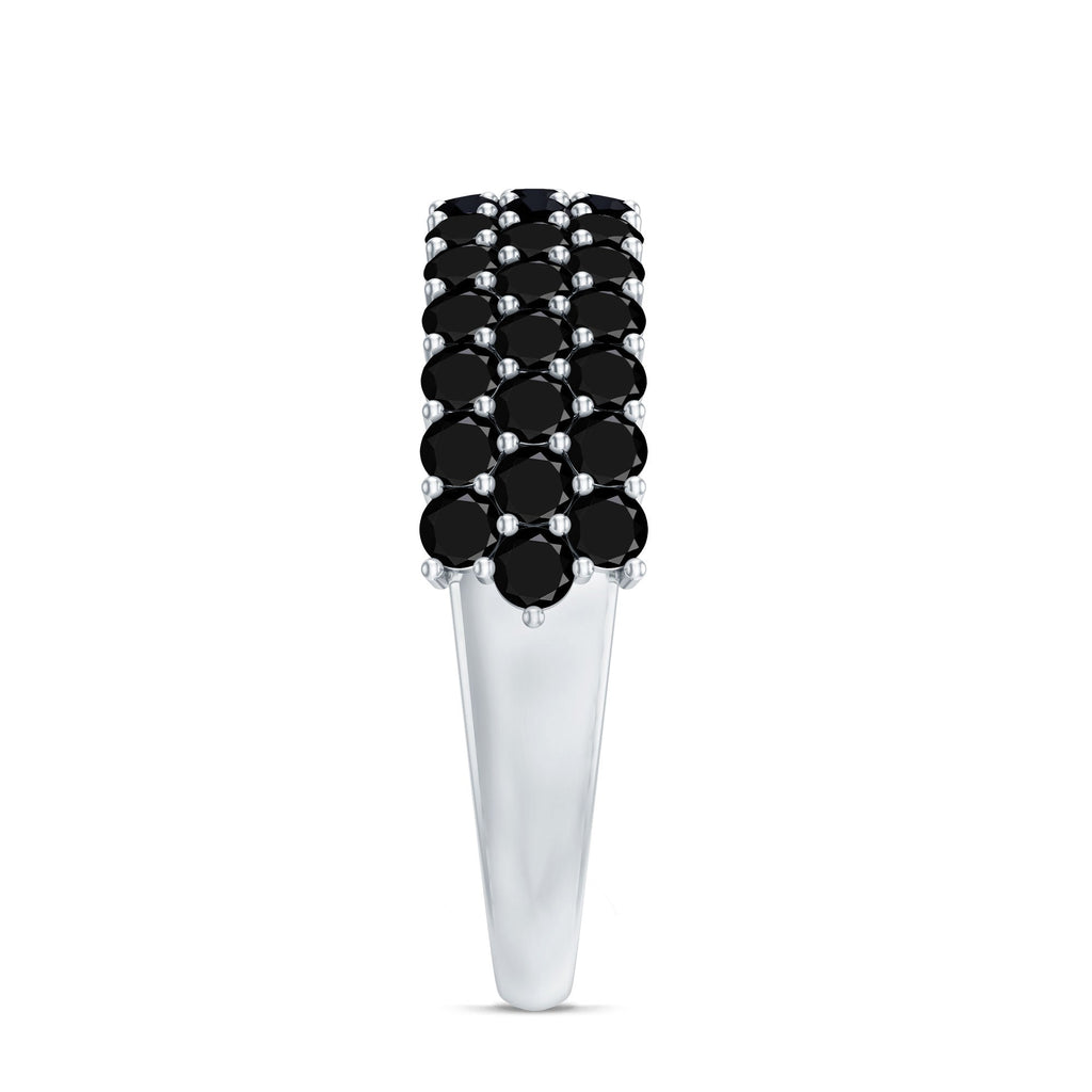 Lab Grown Black Diamond Wedding Band Ring