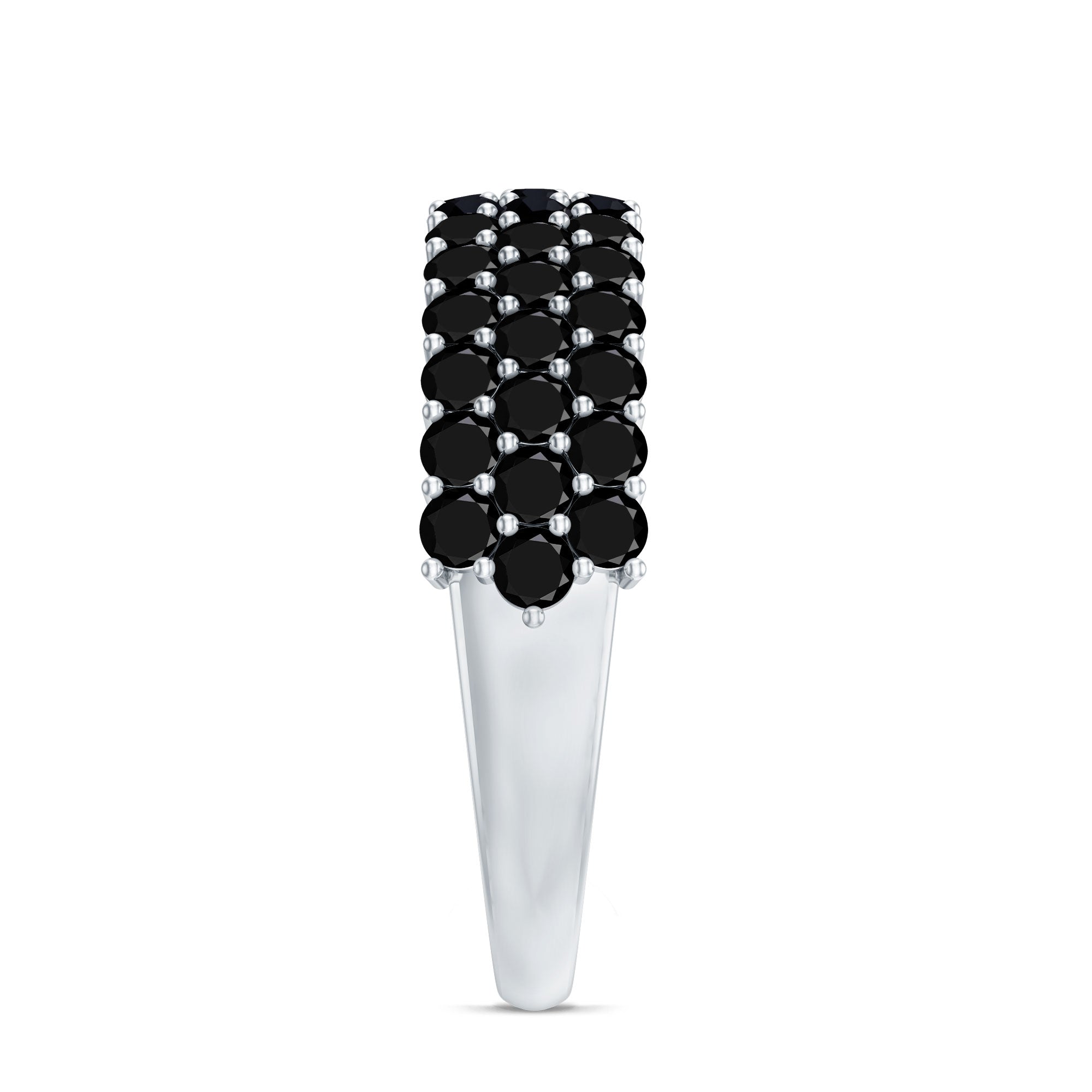 Lab Grown Black Diamond Wedding Band Ring
