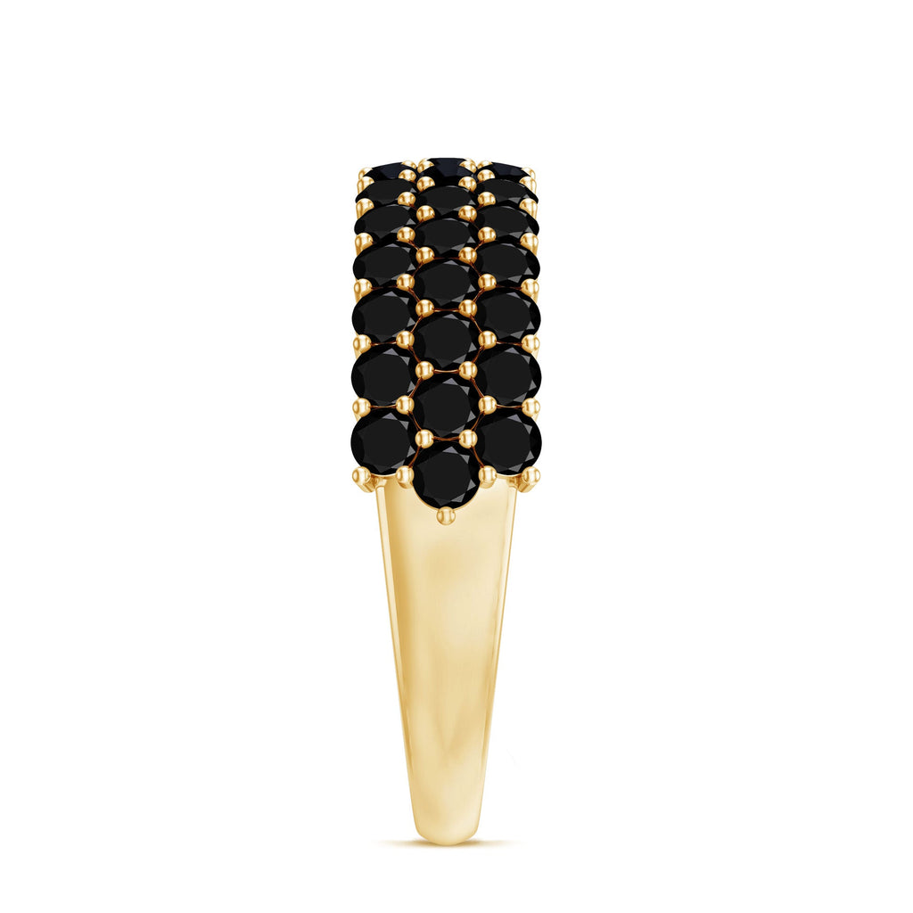 Lab Grown Black Diamond Wedding Band Ring