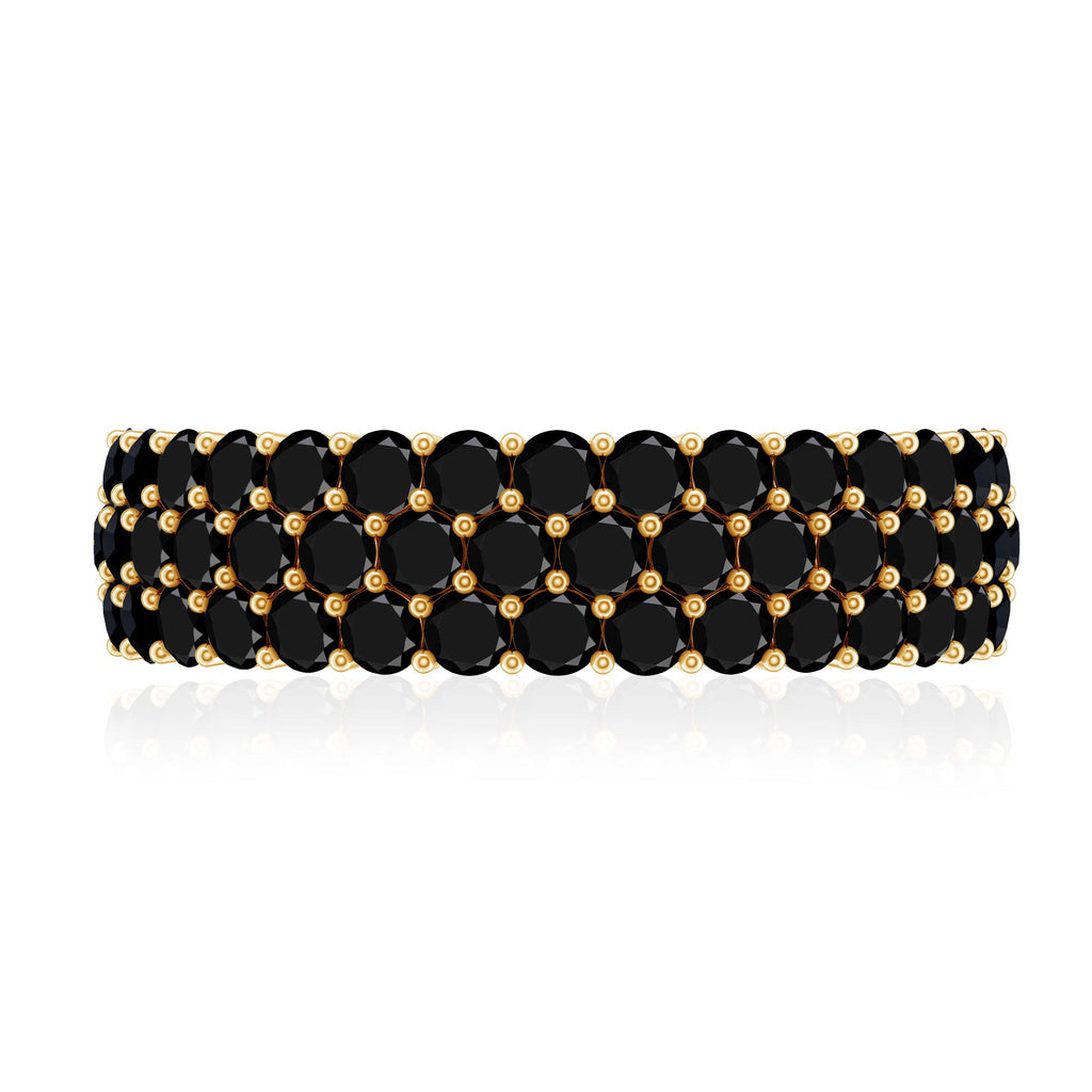 Lab Grown Black Diamond Wedding Band Ring