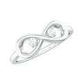 Certified Real Diamond Infinity Promise Ring for Women