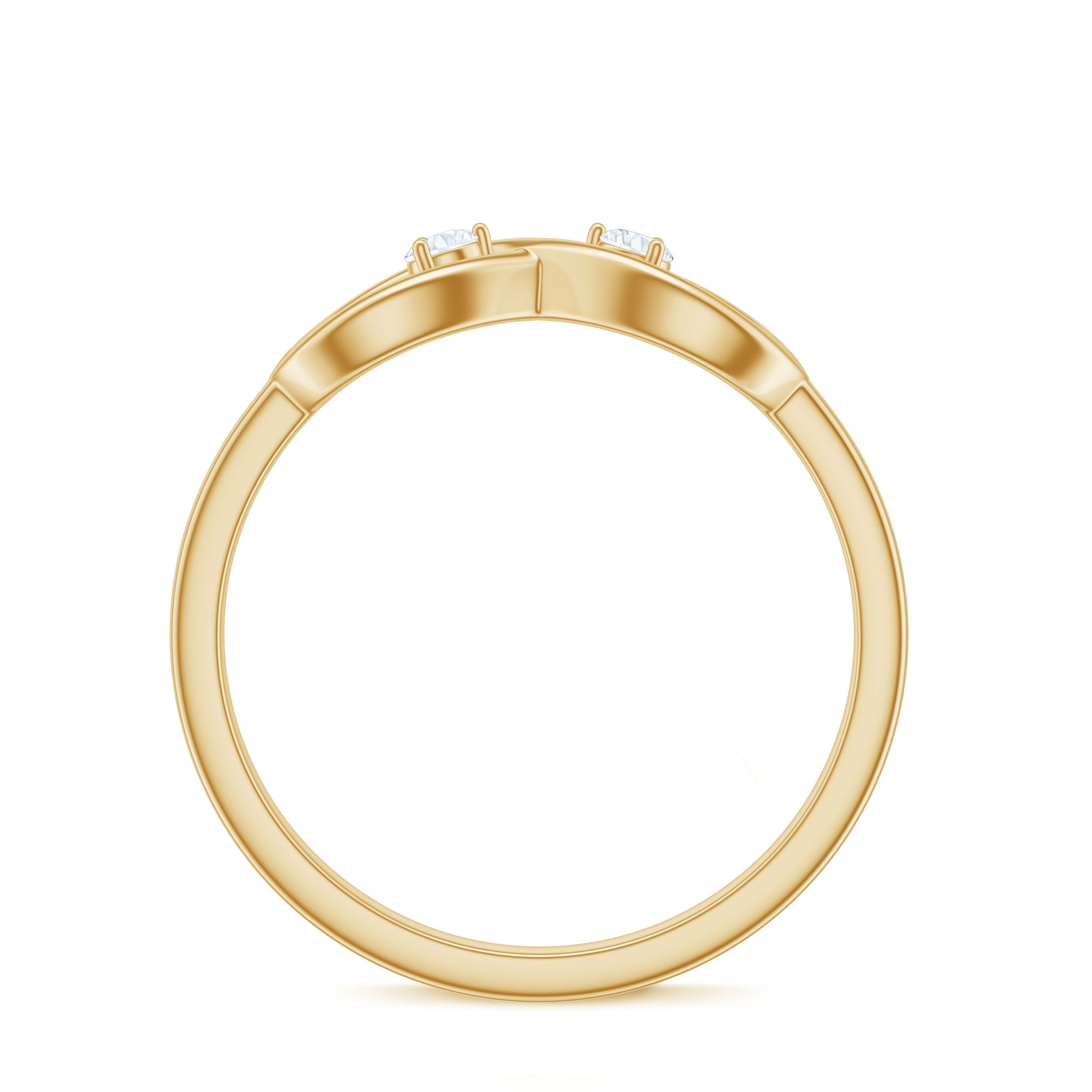 Certified Real Diamond Infinity Promise Ring for Women