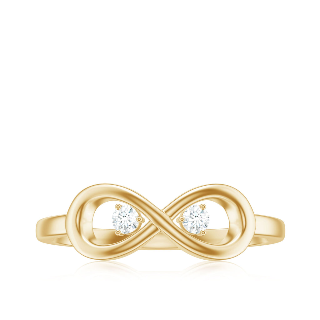 Certified Real Diamond Infinity Promise Ring for Women