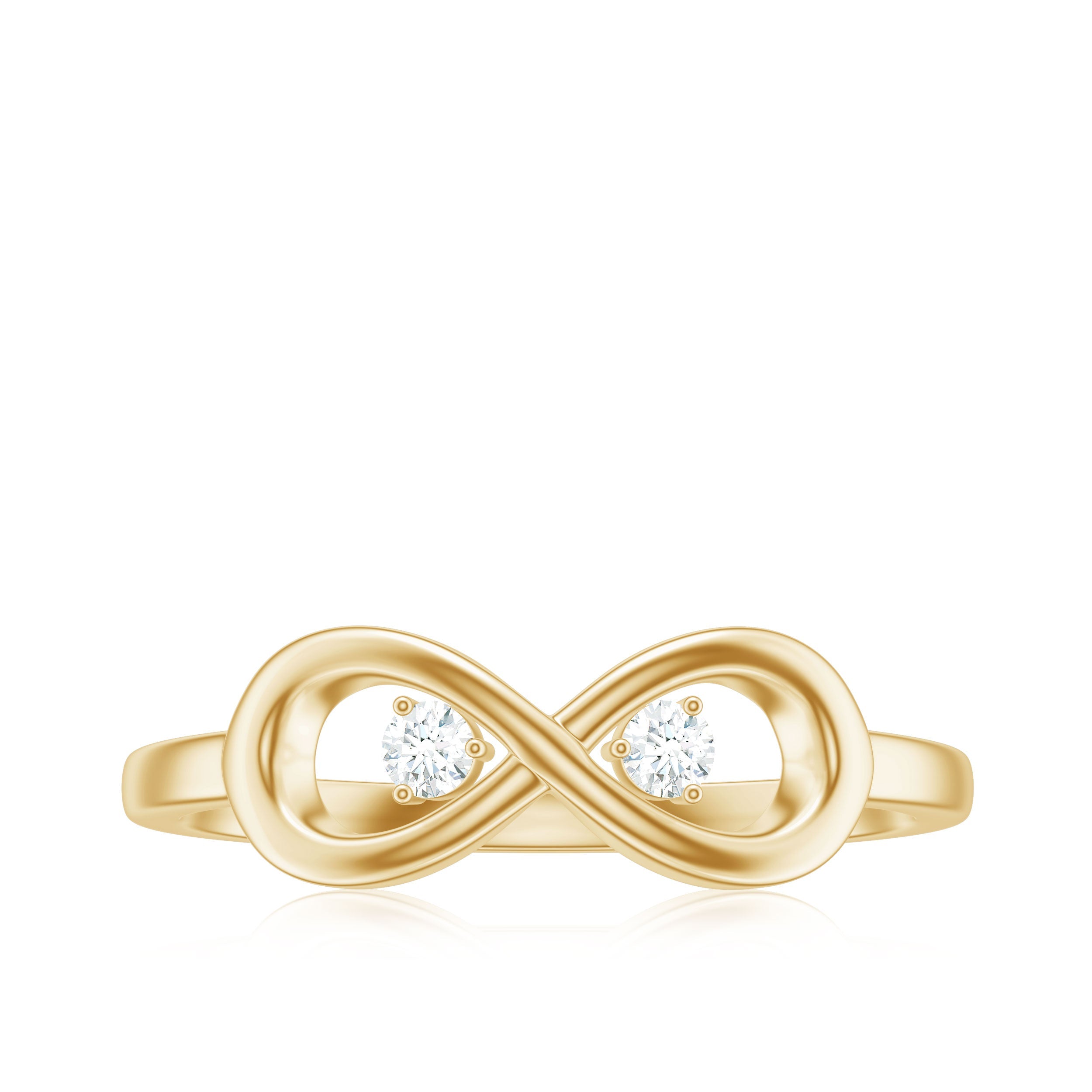 Certified Real Diamond Infinity Promise Ring for Women