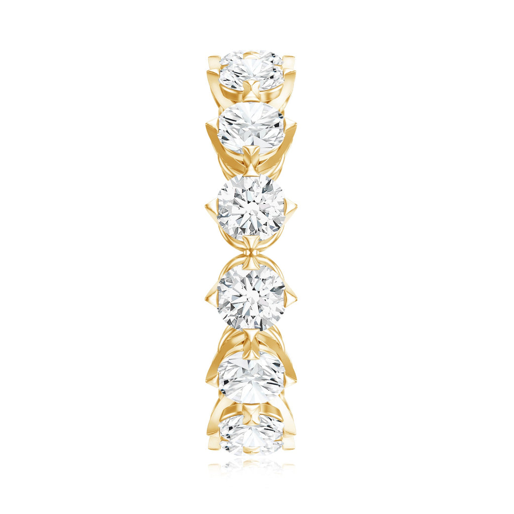 Designer Moissanite Anniversary Band Ring