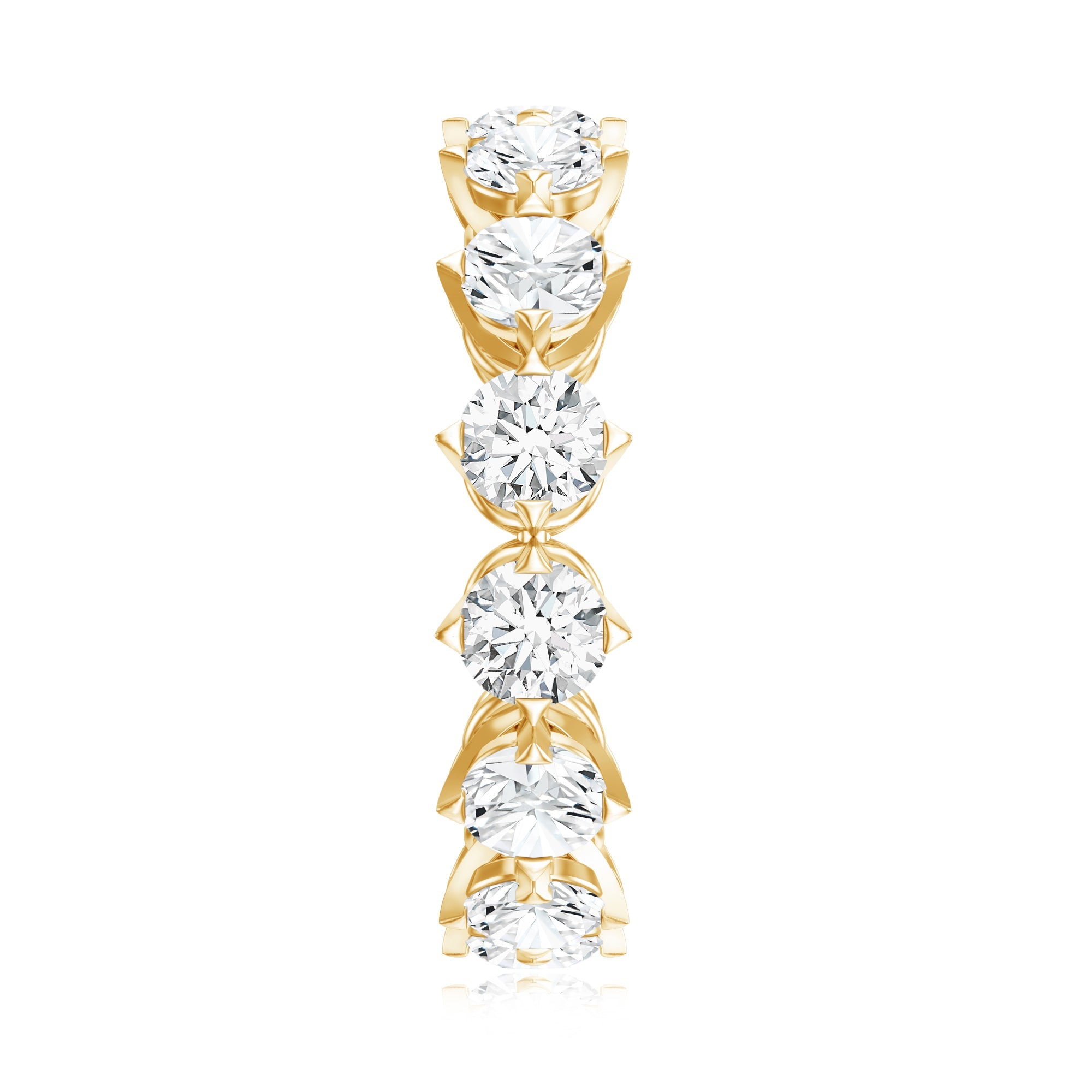 Designer Moissanite Anniversary Band Ring