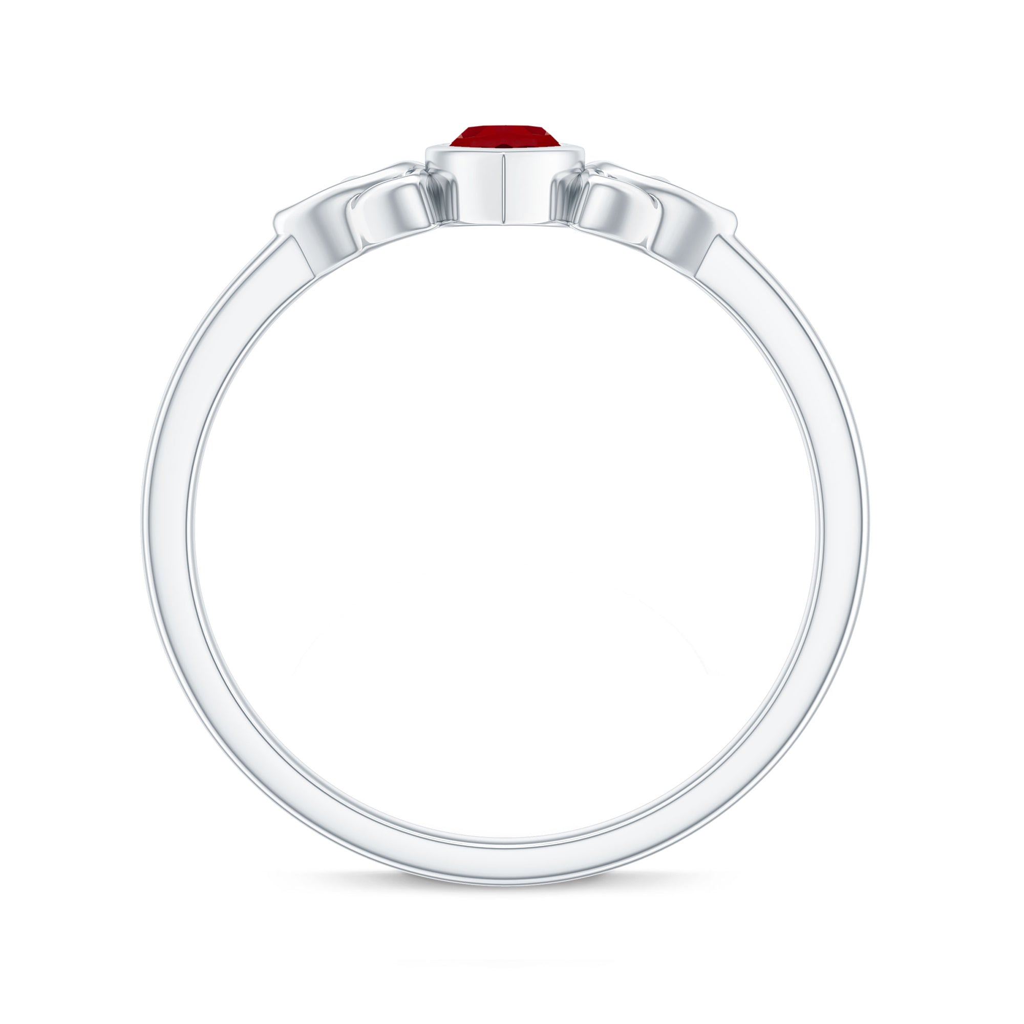 Marquise Cut Solitaire Lab Created Ruby Celtic Engagement Ring