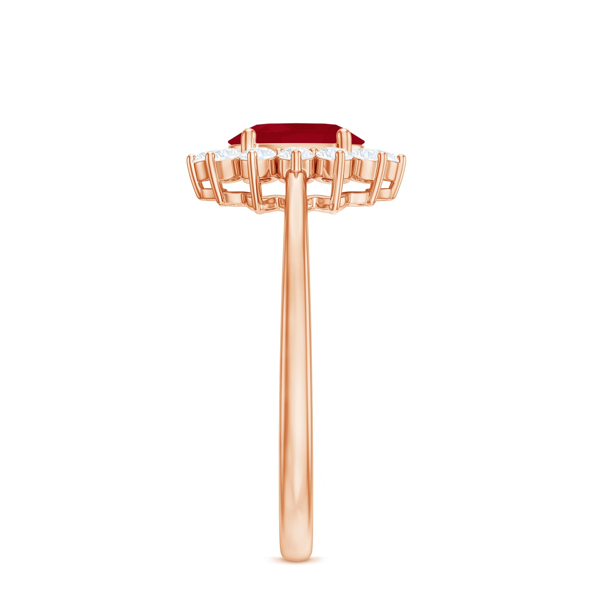 Princess Diana Inspired Ruby and Diamond Engagement Ring