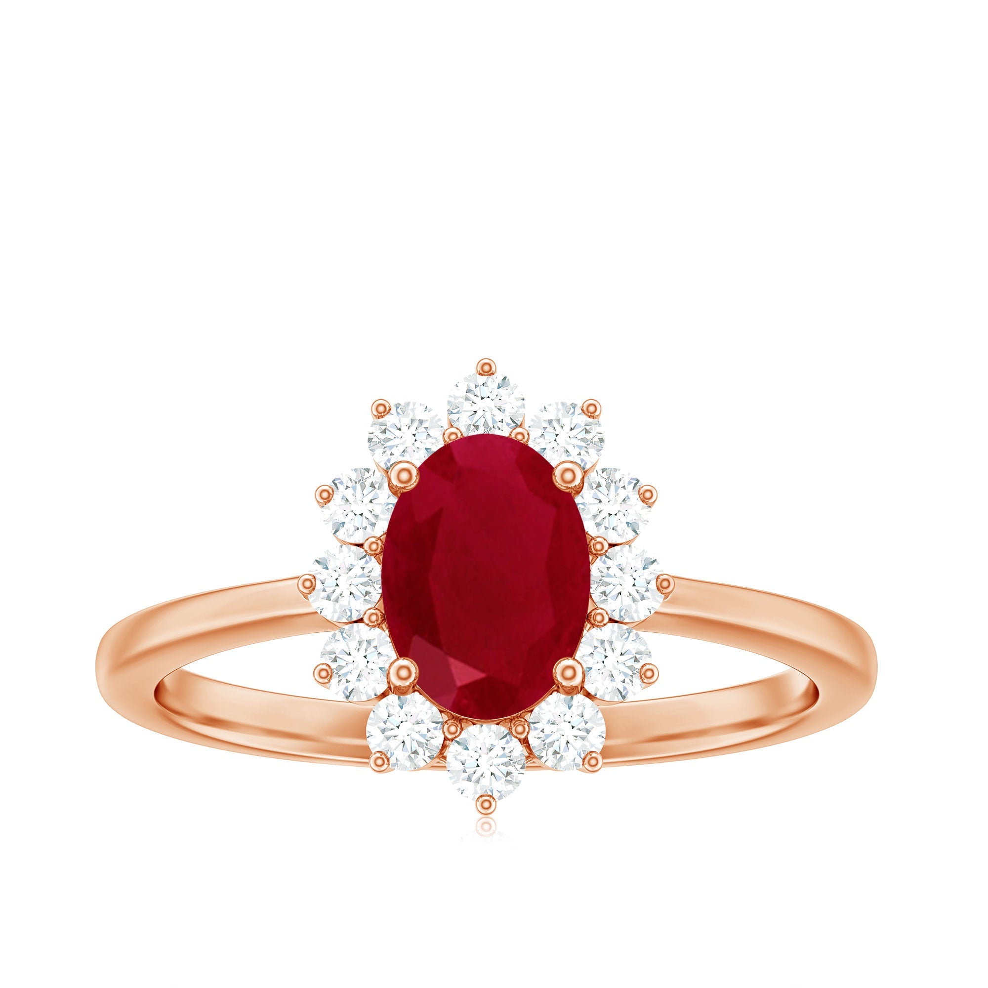 Princess Diana Inspired Ruby and Diamond Engagement Ring