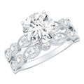2.50 CT Brilliant Cut Moissanite Bridal Ring Set