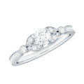 3/4 CT Vintage Inspired Zircon Engagement Ring in Gold