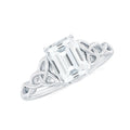 2 CT Moissanite Engagement Ring with Celtic Details