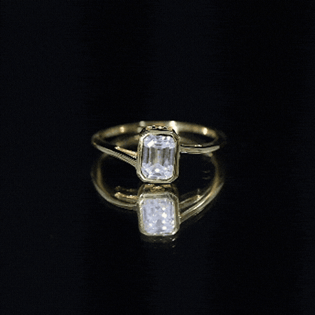 2 CT Octagon Cut Moissanite Engagement Ring For Women