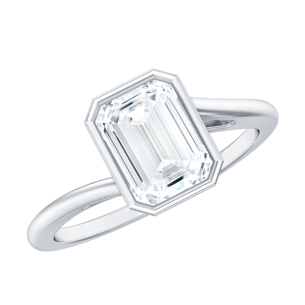 2 CT Octagon Cut Moissanite Engagement Ring For Women